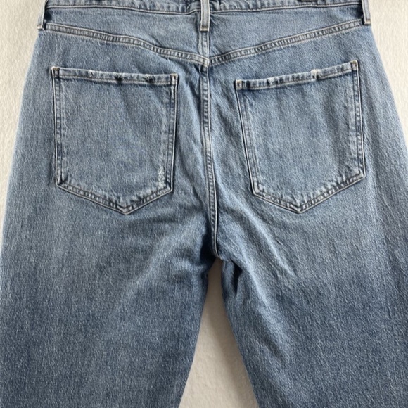 Agolde Riley Long Women's High Rise Straight Jeans 33 - Picture 5 of 9
